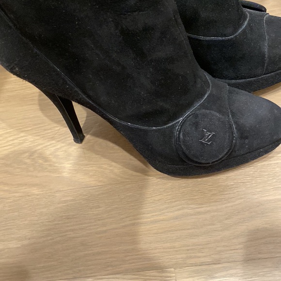louis Vuitton suede black boots 37 - Picture 5 of 6